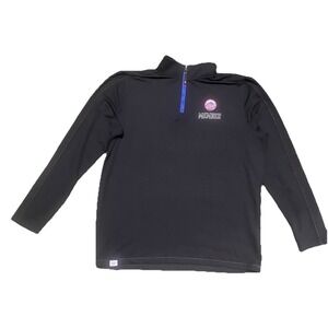 New York Giant NFL Team Apparel Members Only 1/4 Zip Pullover Long Sleeves Top